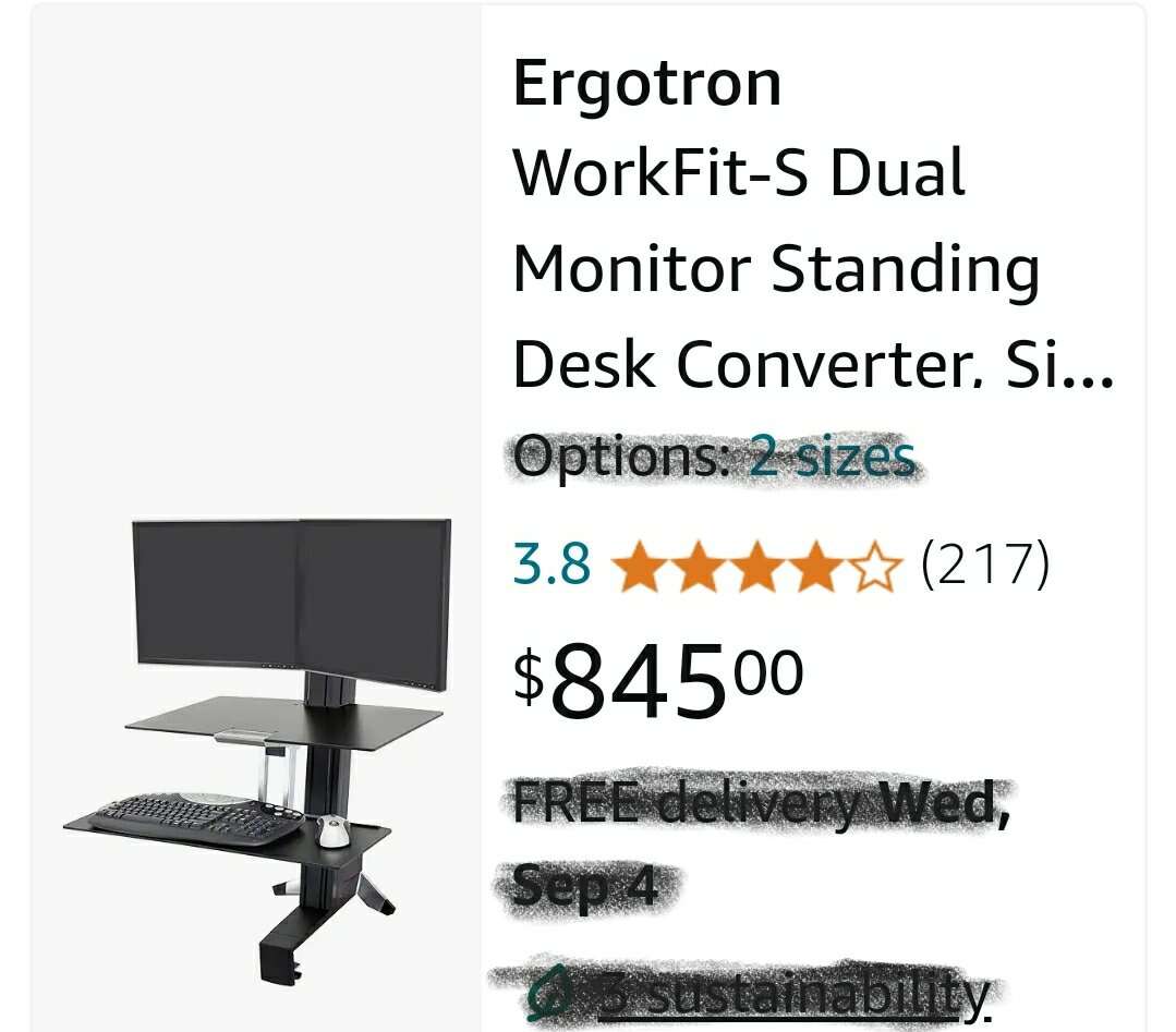 Ergotron sit stand desk