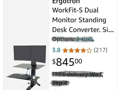 Ergotron sit stand desk