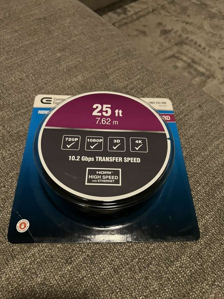 HDMI cable 25 ft