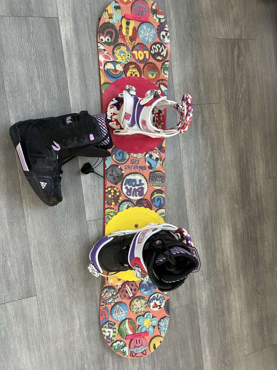 Burton snowboard and burton boots… Winter Sports