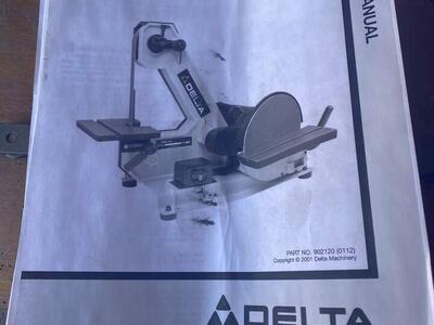 Delta 1” Belt 8” Disc Sander