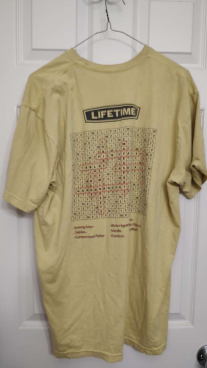 Lifetime Find A Word T-shirt