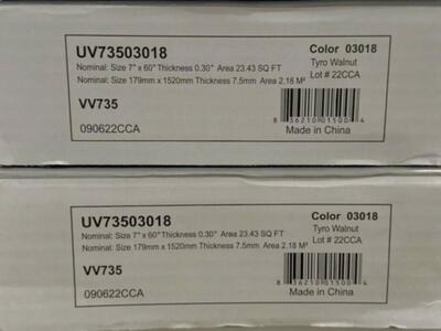 NEW CoreTec LVP - Tyro Walnut color - 4 Boxes