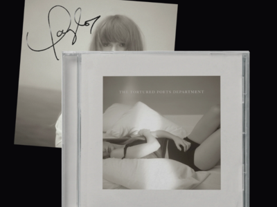 Taylor Swift The Tortured Poets Department CD + Bonus Track "The Manuscript" with Hand Signed Photo