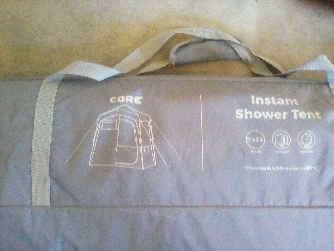 Core instant shower tent