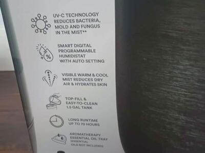 Brand new Homedics breathe better deluxe ultrasoni