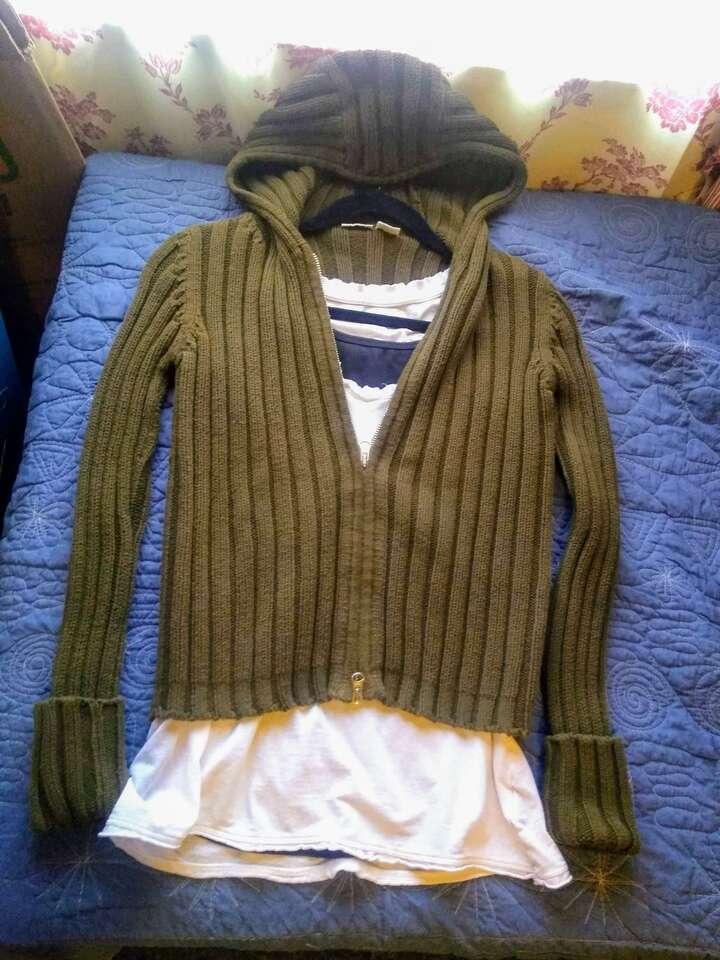 Sm, Green Knitted Jacket