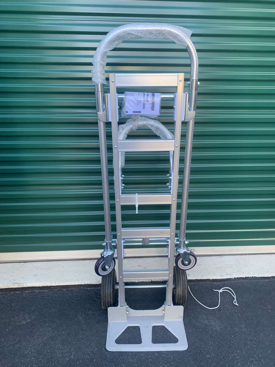 DAYTON Convertible Hand Truck: 18 in x 7 1/2 in, 48 1/2 in x 12 in x 11 1/4 in, Pneumatic Rubber