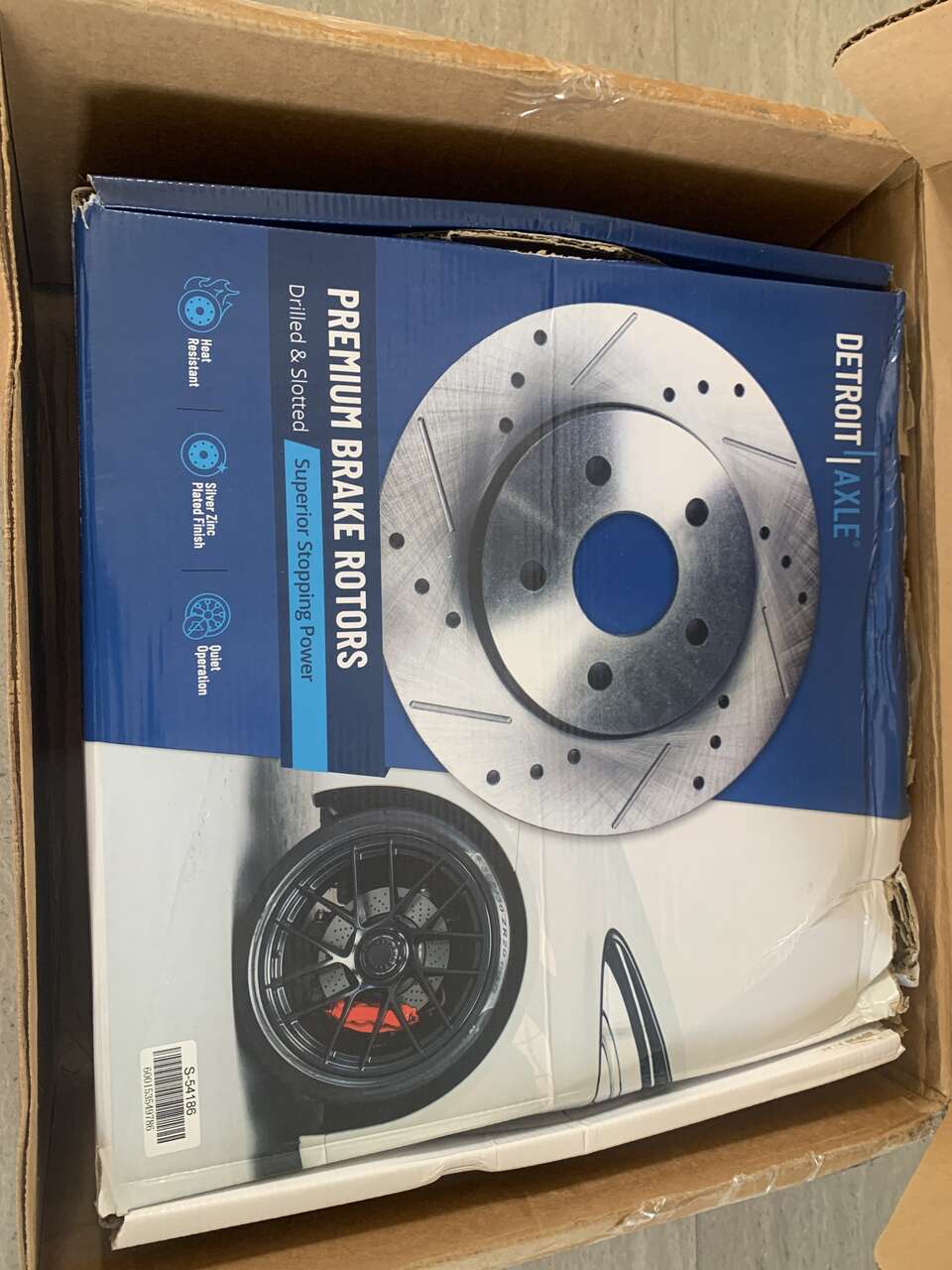 2012-20 Ford F-150Rear Drilled and Slotted Brake Rotors (Pair)