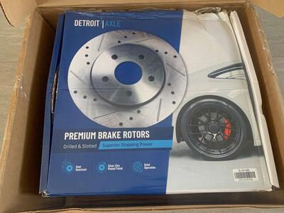 2012-20 Ford F-150Rear Drilled and Slotted Brake Rotors (Pair)