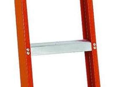 Louisville Ladder FH1006 300-Pound Duty Rating Fiberglass Shelf Ladder, 6-Foot