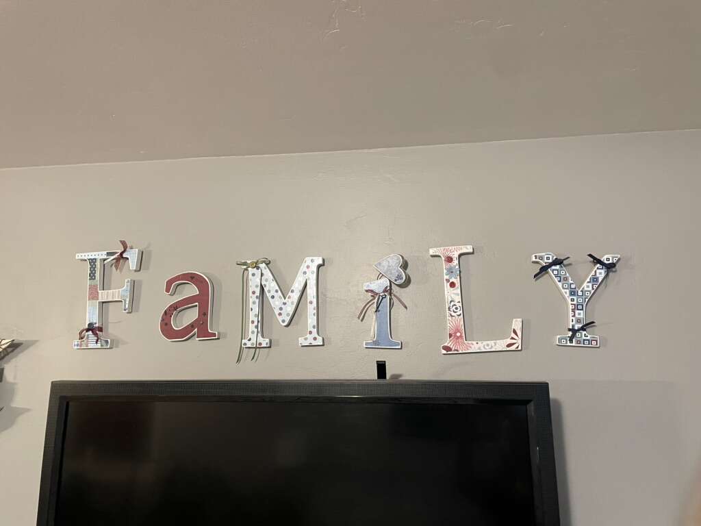 Home Decor - Family Letters Crafted