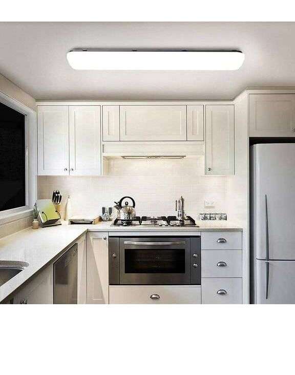Honeywell 48 in. Rectangular Ceiling Light Flush Mount White Selectable LED 4800 Lumens Dimmable