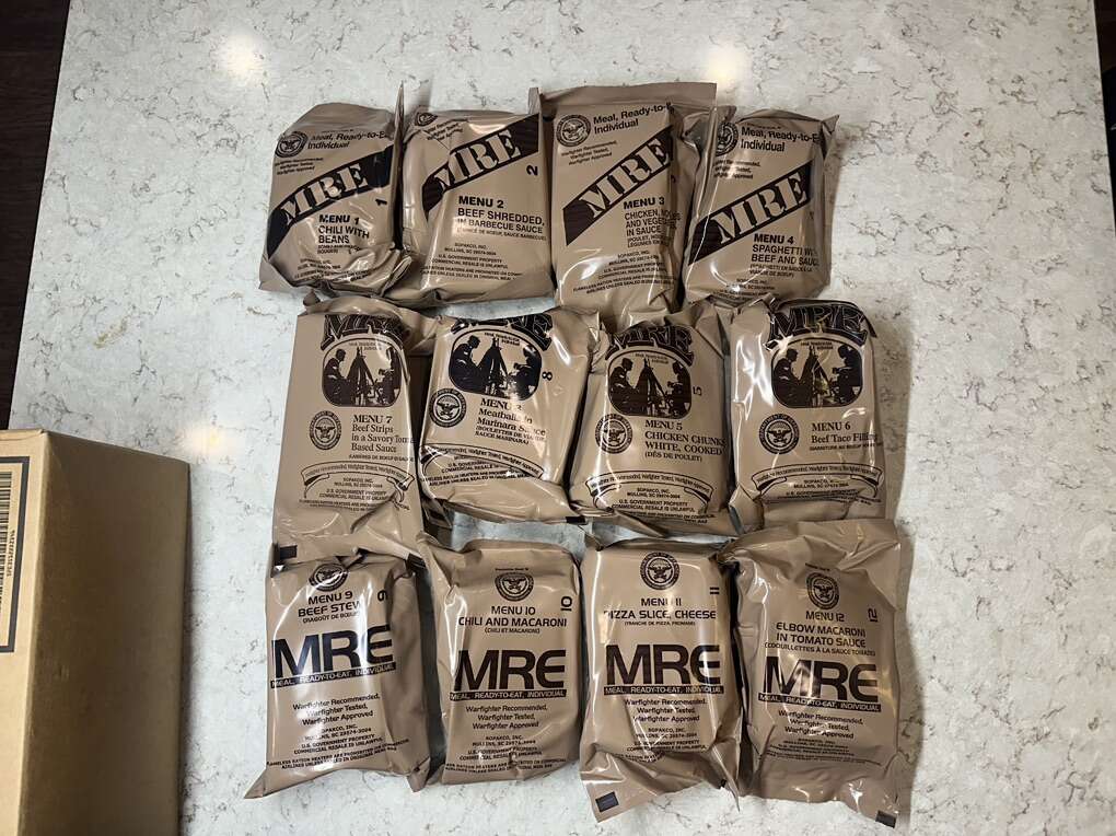 US Military MREs, Emergency Food Storage Meals