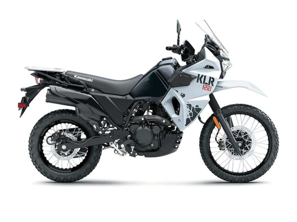2025 Kawasaki KLR 650 Pearl Crystal WhiteMetallic
