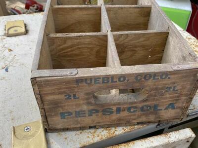 Rustic vintage Pepsi Crate