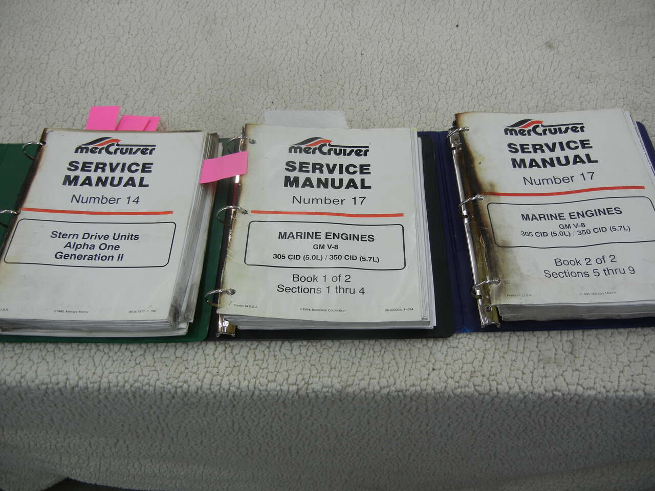 MerCruiser Sea Ray  Service Manuals  3 books in all