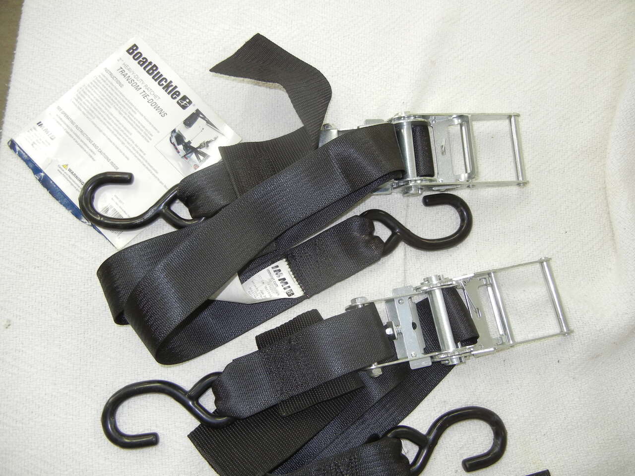 Boat Tie-Down Straps Buckle Transom Heavy Duty Racket