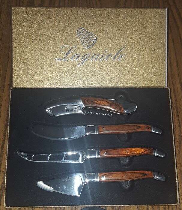 Laguiole 4 Piece Wine and Cheese Set