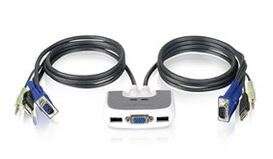 USB Plus KVM Switch with audio and cables