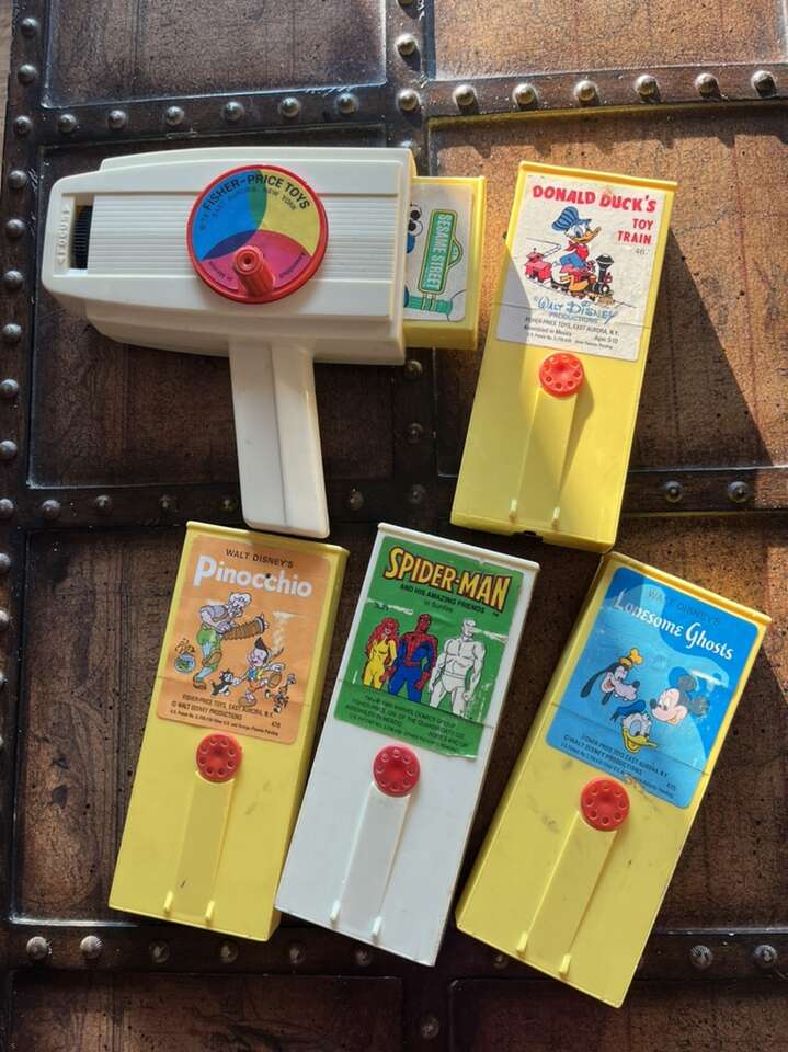 Vintage Fisher Price Movie Viewer Many Disney