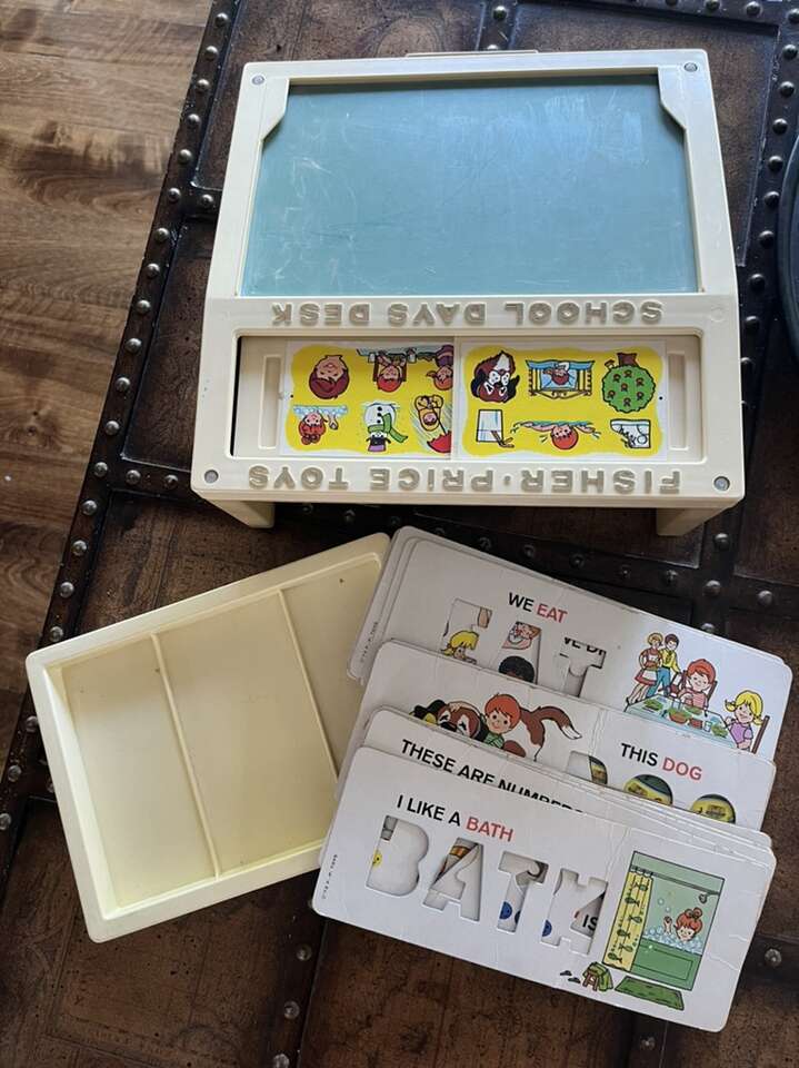 Vintage Fisher Price School Days Desk