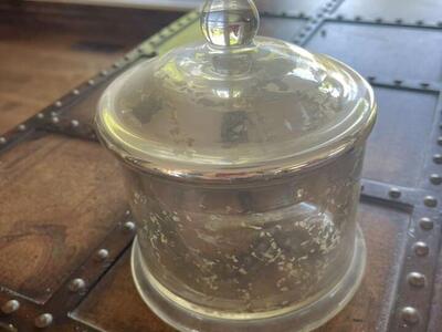 Crackle Glass Look Container