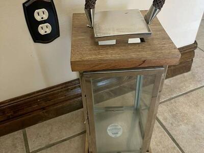 Large Glass And Wood Lantern Threshold Beand