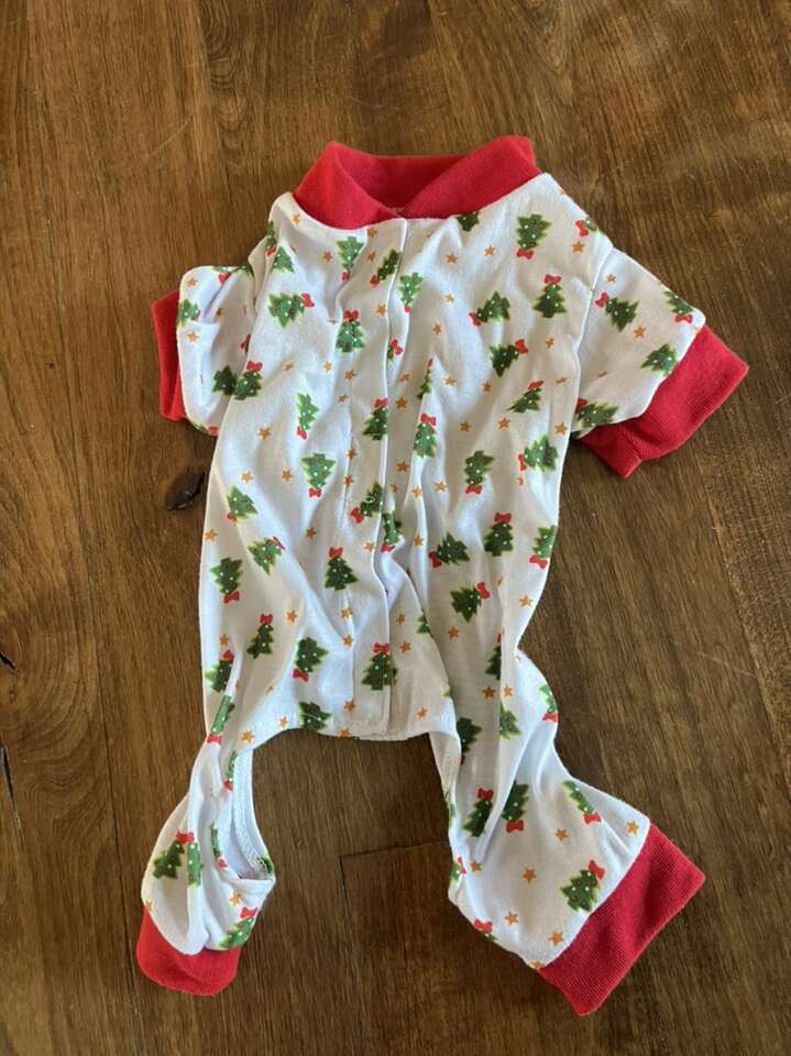 Dog Christmas Pajamas Size Small