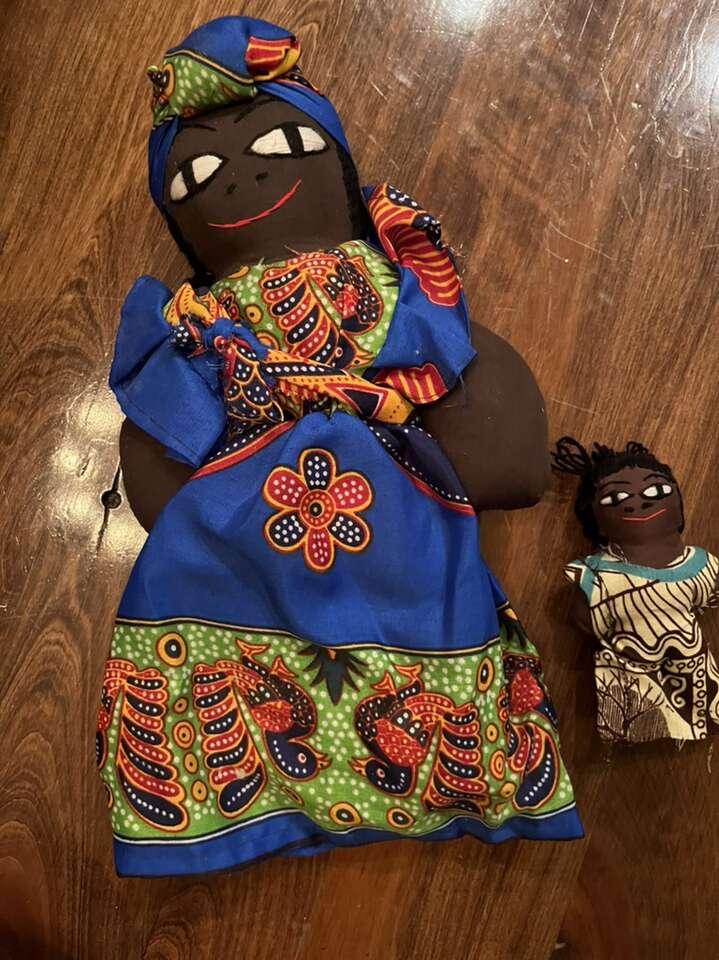 Doll Set Made In Africa Mom And Baby Set