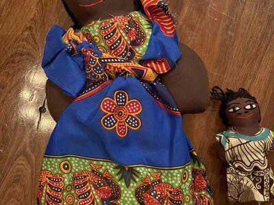 Doll Set Made In Africa Mom And Baby Set