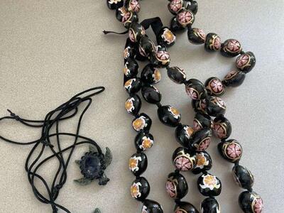 Painted Hawaii Bead Necklaces And Stained Glass