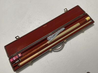 Paul Huebler Vintage Billard Cue Stick 1980's