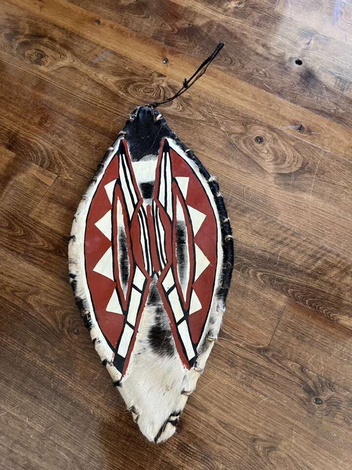 Handmade In africa Hand Painted Sheild 25