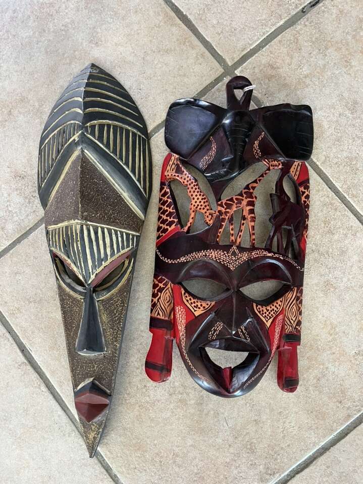 Hand Carved Made In Africa Masks $75 Each