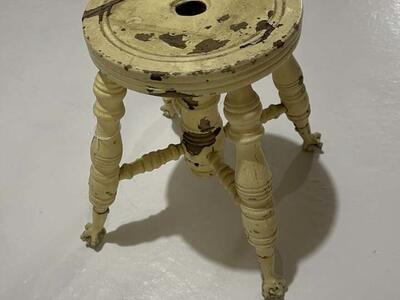 Antique Yellow Stool