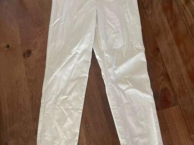 Women's ELLE White Embroidered Pants S