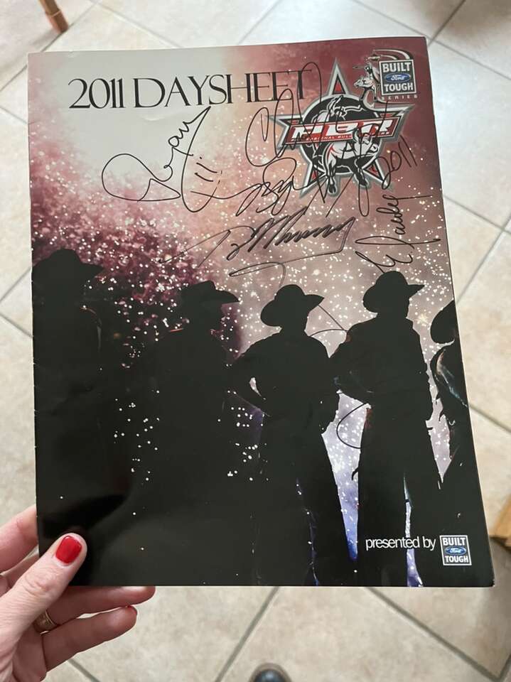 Signed Ty Murray PBR Built Ford Tough