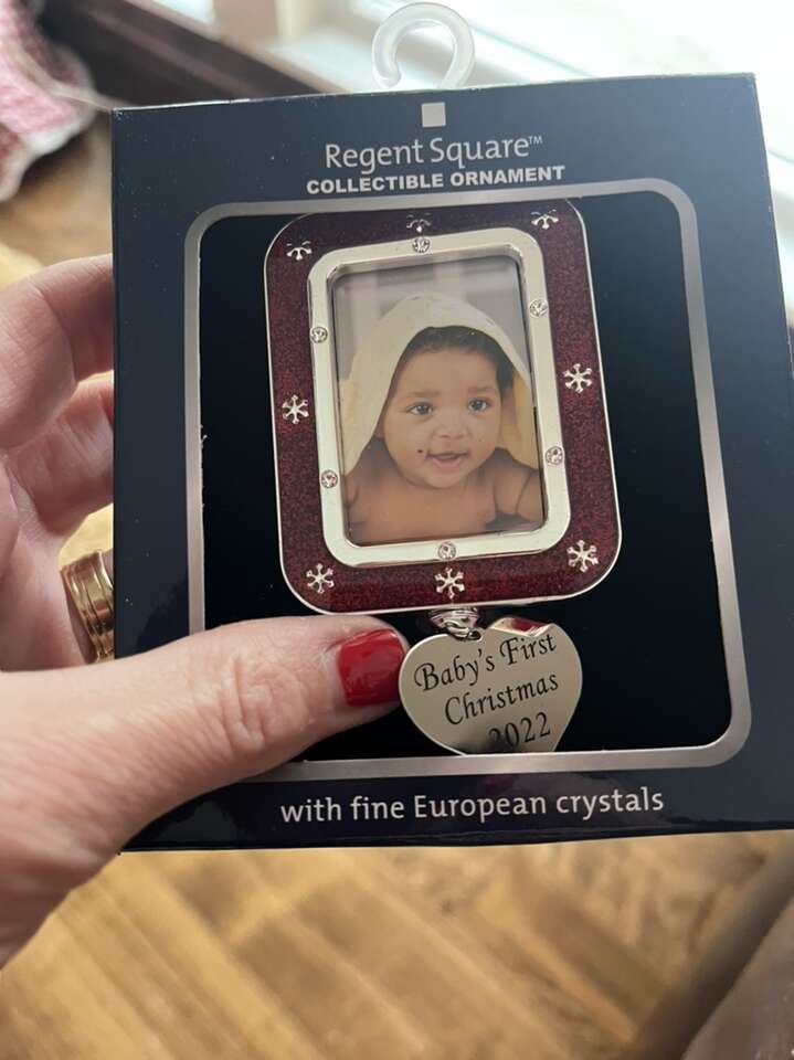New Baby's First Christmas Frame