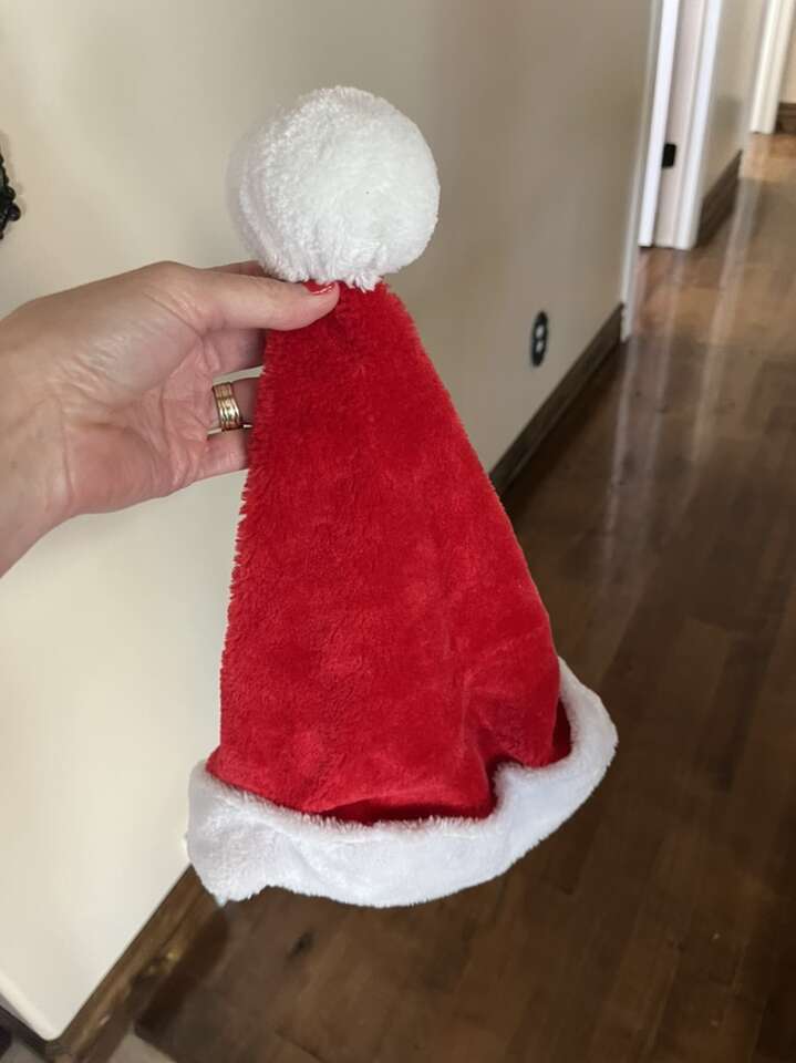 Vintage Santa Hat one size red/white