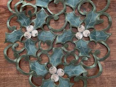 Long Intricate Holly Runner 69 X 13