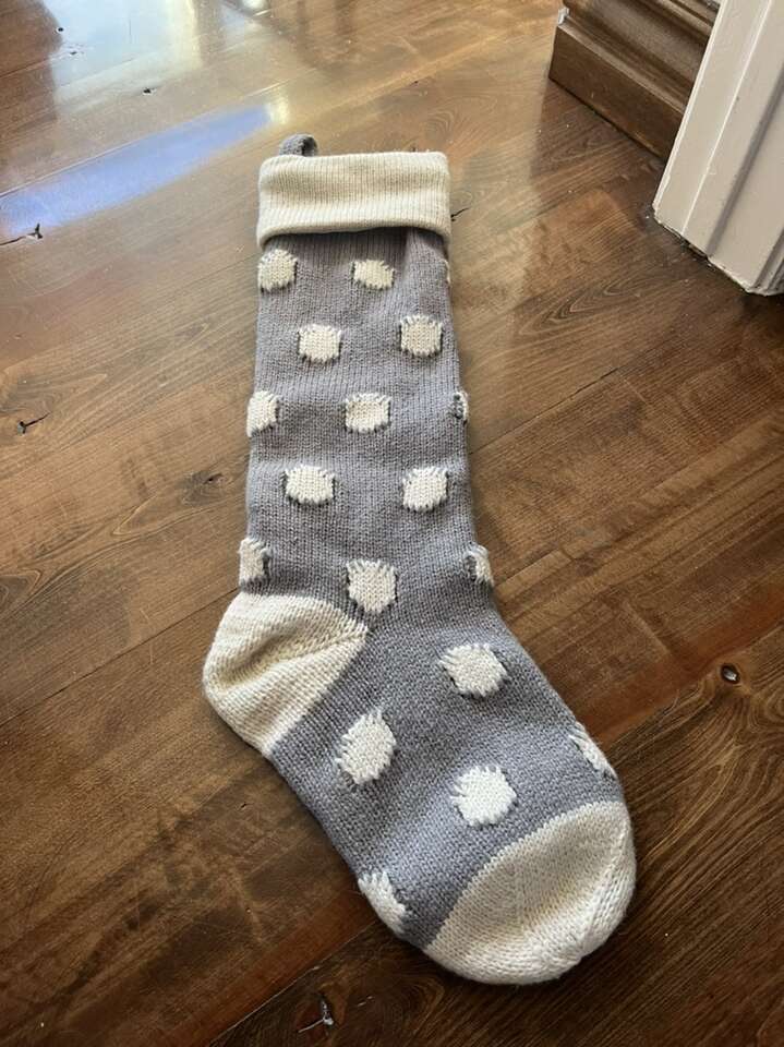 Pottery Barn Polka Dot Christmas Stocking