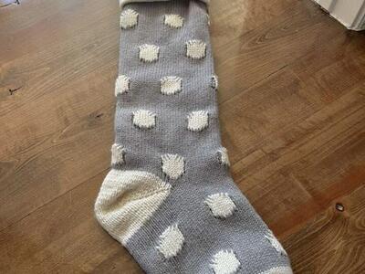 Pottery Barn Polka Dot Christmas Stocking