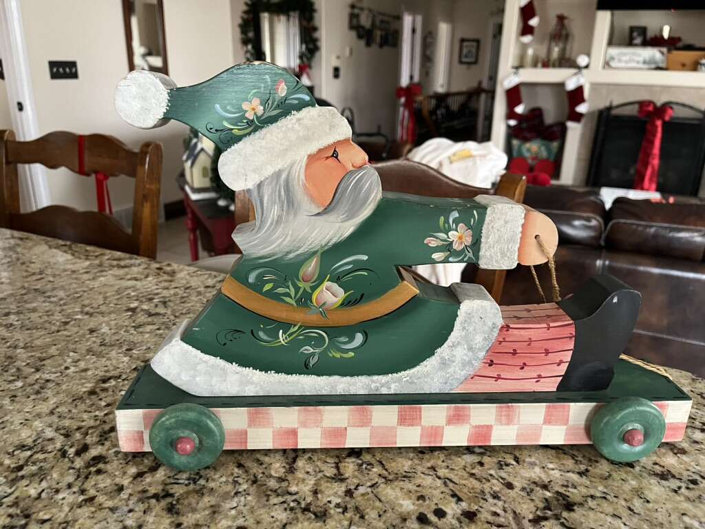 Santa Bavarian Painted By Hella Pope