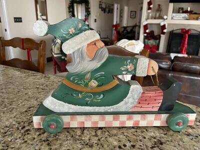 Santa Bavarian Painted By Hella Pope
