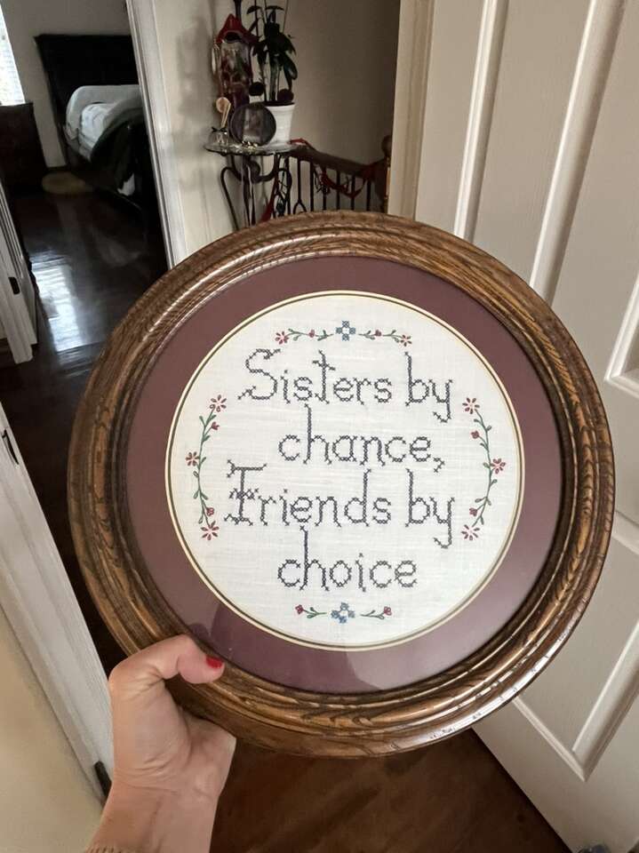 Sisters By Chance Friends By Choice Cross Stitch