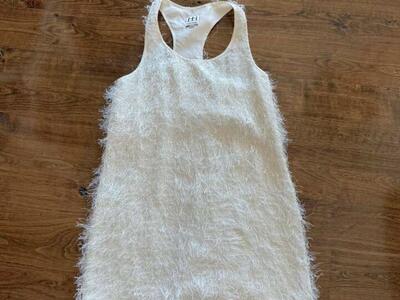 Haute Hippie Fringe Dress S Cream