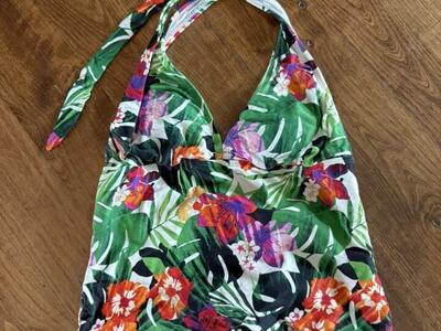 Women's Catalina Brand Tankini Top 8-10 M