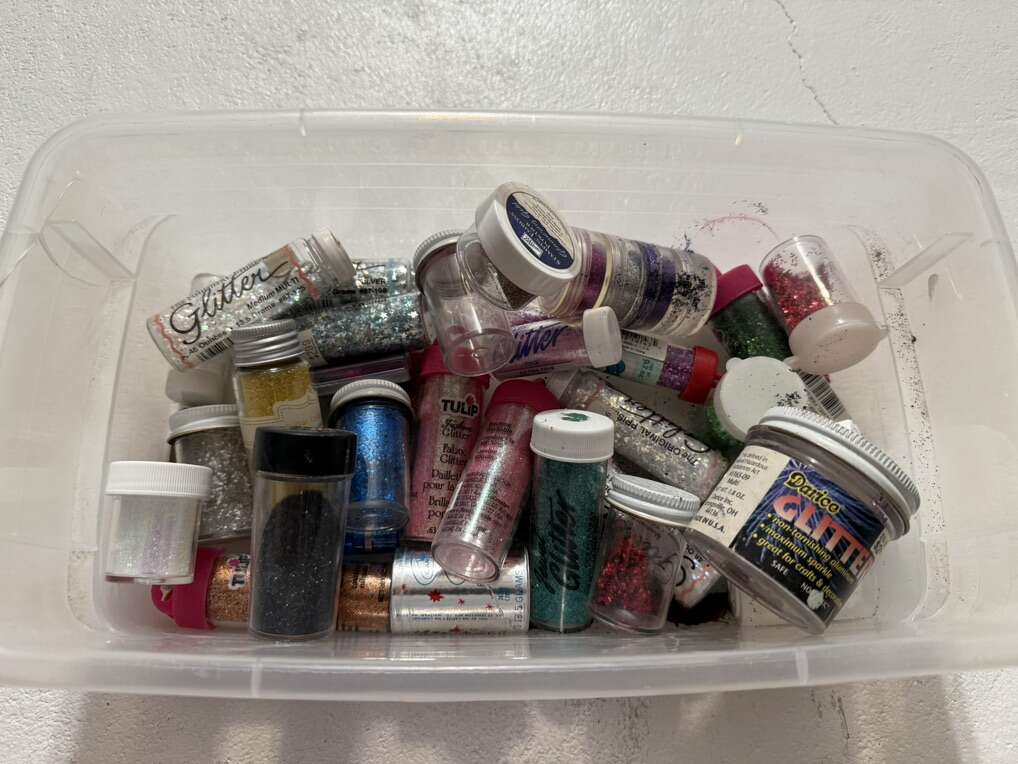 Whole Bin Full Of Scrapbooking Glitter $15 All