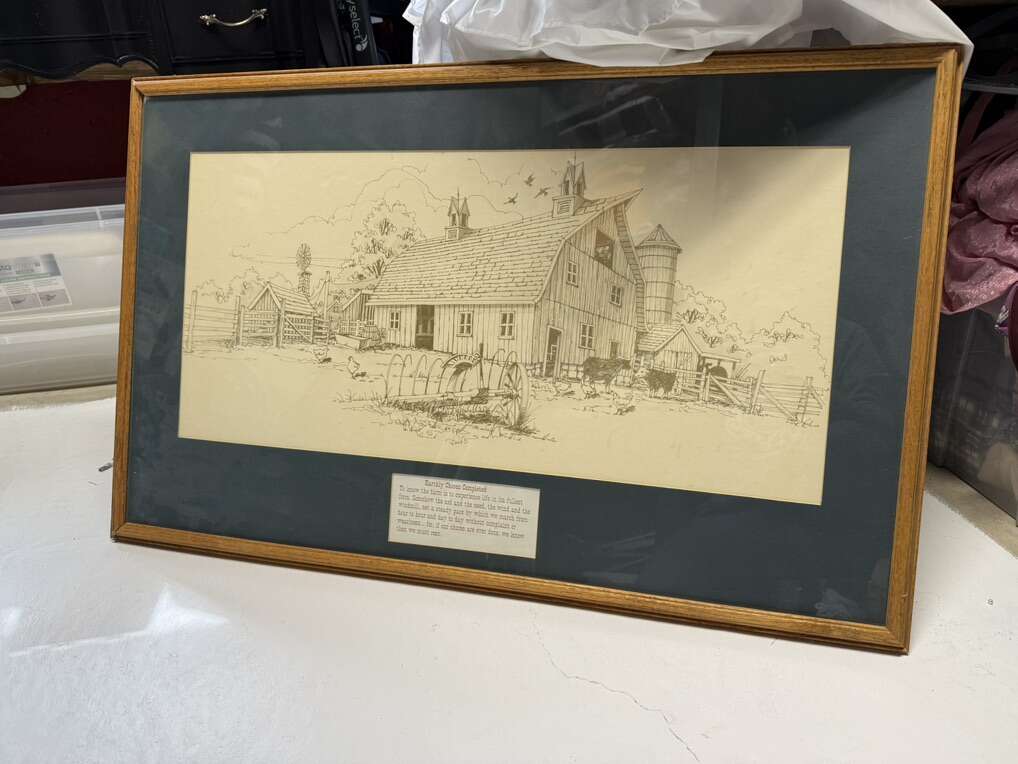 Vintage Farm Picture 37 By 24 Inches